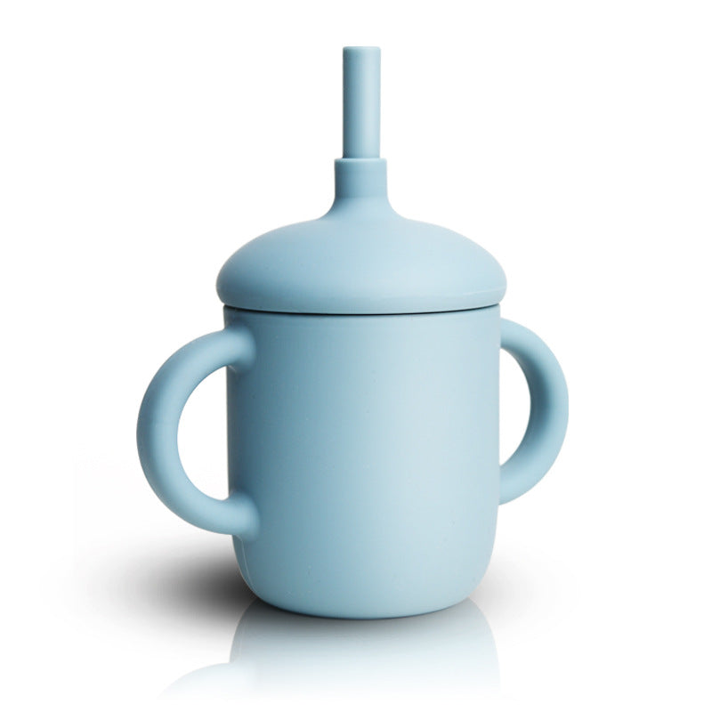 Silicone Toddler Training Cup with Straw