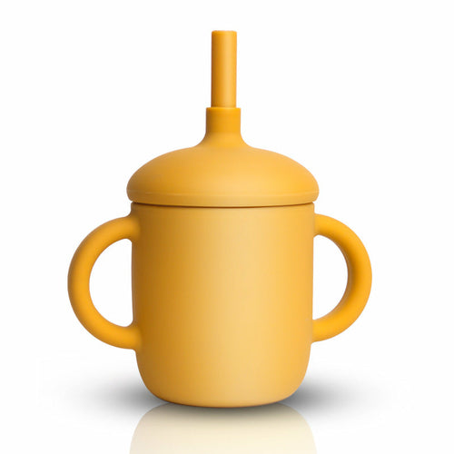 Silicone Toddler Training Cup with Straw
