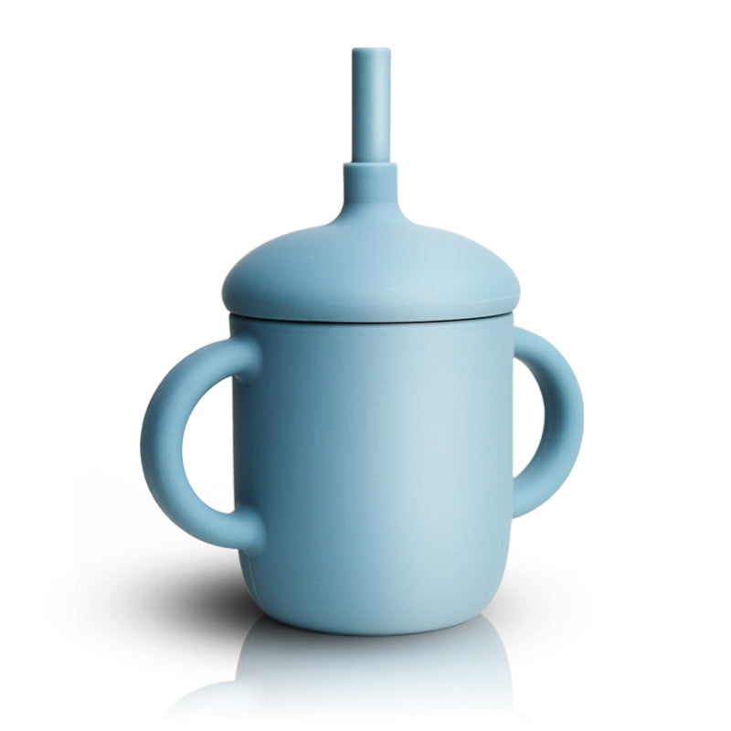 Silicone Toddler Training Cup with Straw
