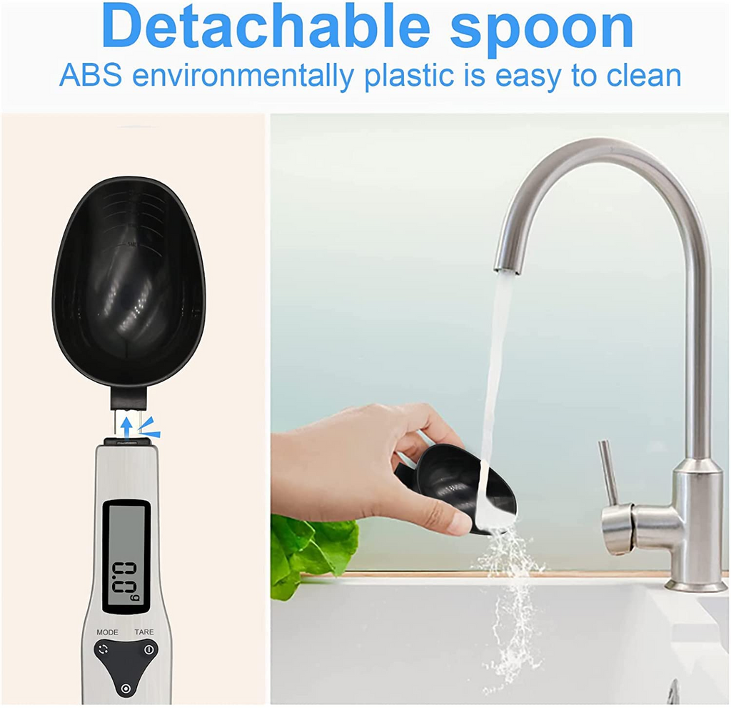Precision Digital Measuring Spoon Scale | 0.1g Accuracy | 4 Units