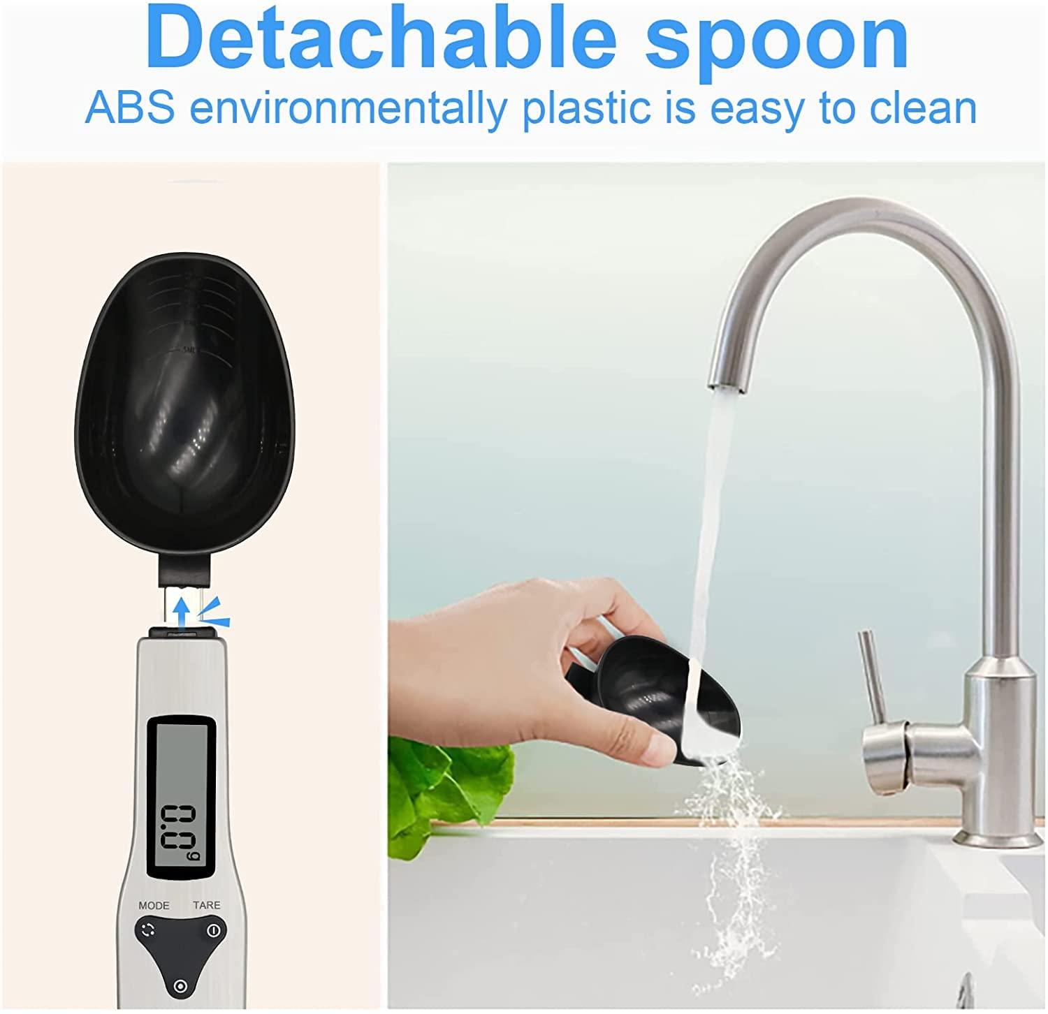 Precision Digital Measuring Spoon Scale | 0.1g Accuracy | 4 Units