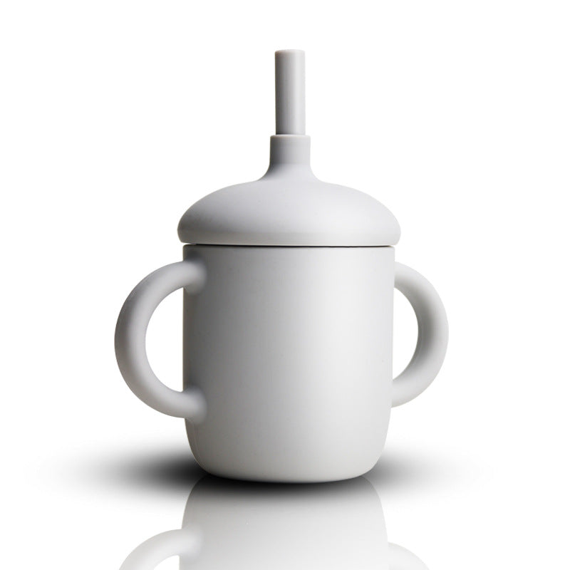 Silicone Toddler Training Cup with Straw