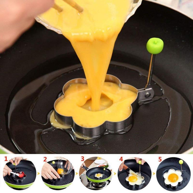 Stainless Steel 5 pc Egg and Pancake Mould